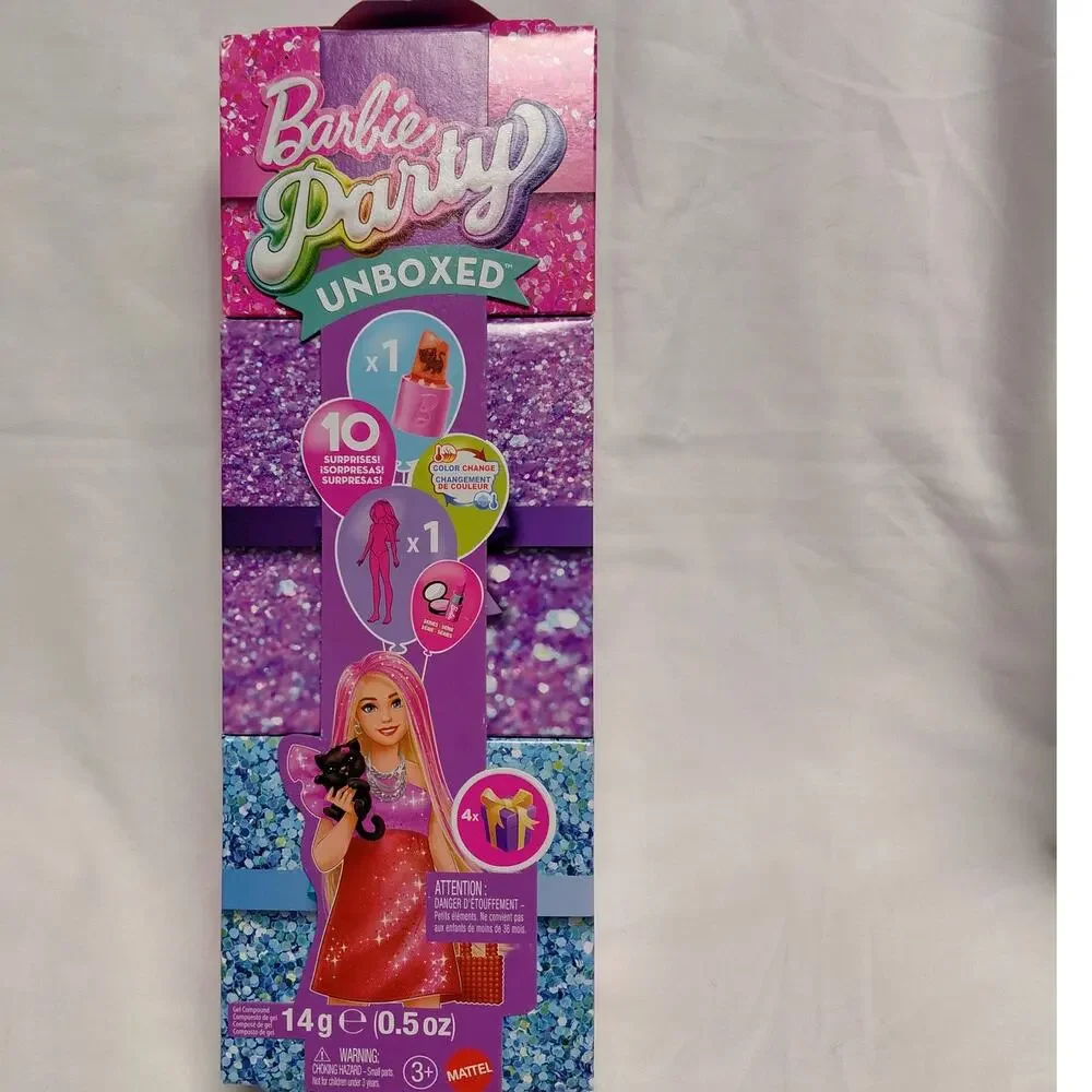 Party Unboxed Glam Party Series Sparkle Doll Accessories with 10 Surprises